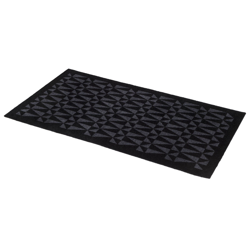 FLOOR MAT 67 x 120 CM - GRAPHIC/BLACK GREY