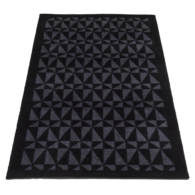 FLOOR MAT 67 x 200 cm - GRAPHIC/BLACK
