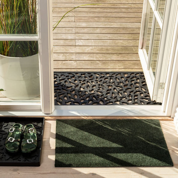 FLOOR MAT 40 x 60 cm - UNI COLOR/DARK GREEN