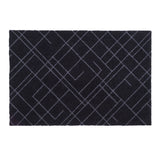 FLOOR  MAT 60 x 90 cm - LINES BLACK/GREY