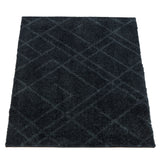 FLOOR MAT 40 x 60 cm - LINES BLACK/GREY