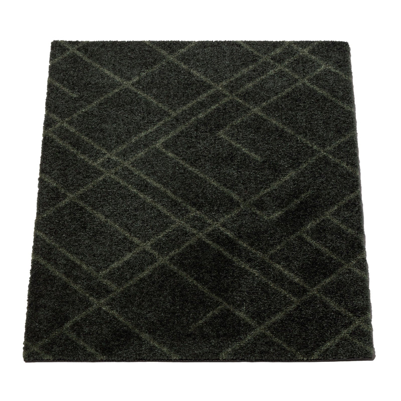 FLOOR MAT 40 x 60 cm - LINES/DARK GREEN