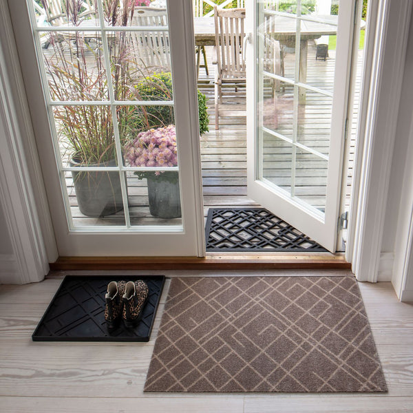 FLOOR MAT 60 x 90 cm - LINES SAND