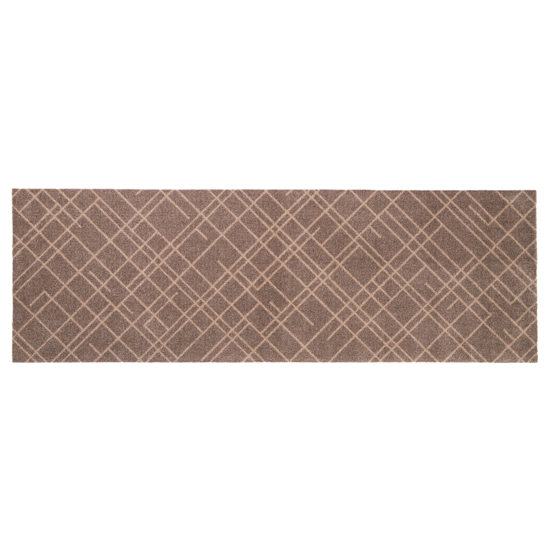 FLOOR MAT 67 x 200 CM - LINES SAND
