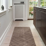 FLOOR MAT 67 x 200 CM - LINES SAND