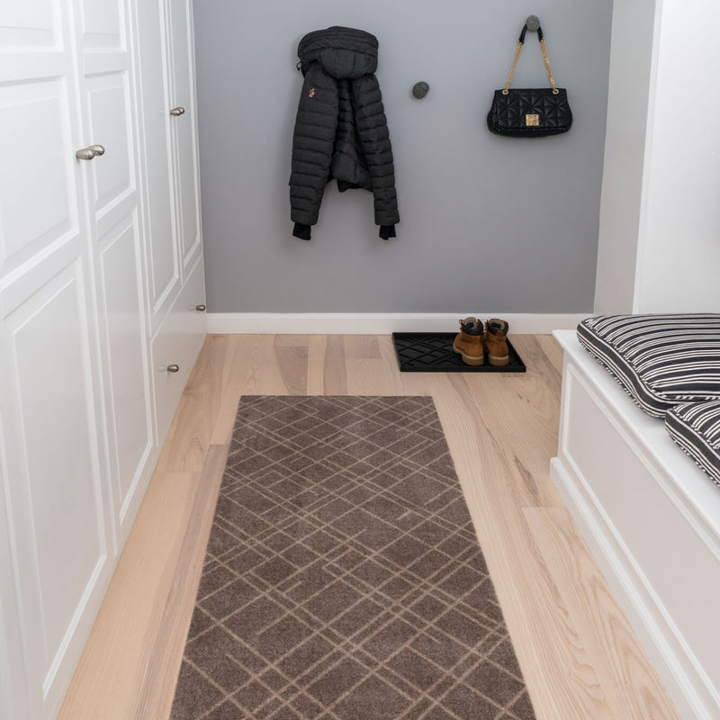 FLOOR MAT 67 x 200 CM - LINES SAND
