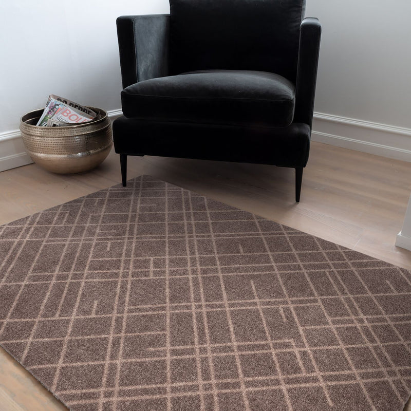 FLOOR MAT 90 X 130 CM - LINES SAND