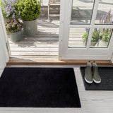 FLOOR MAT 60 x 90 cm - UNI COLOR BLACK