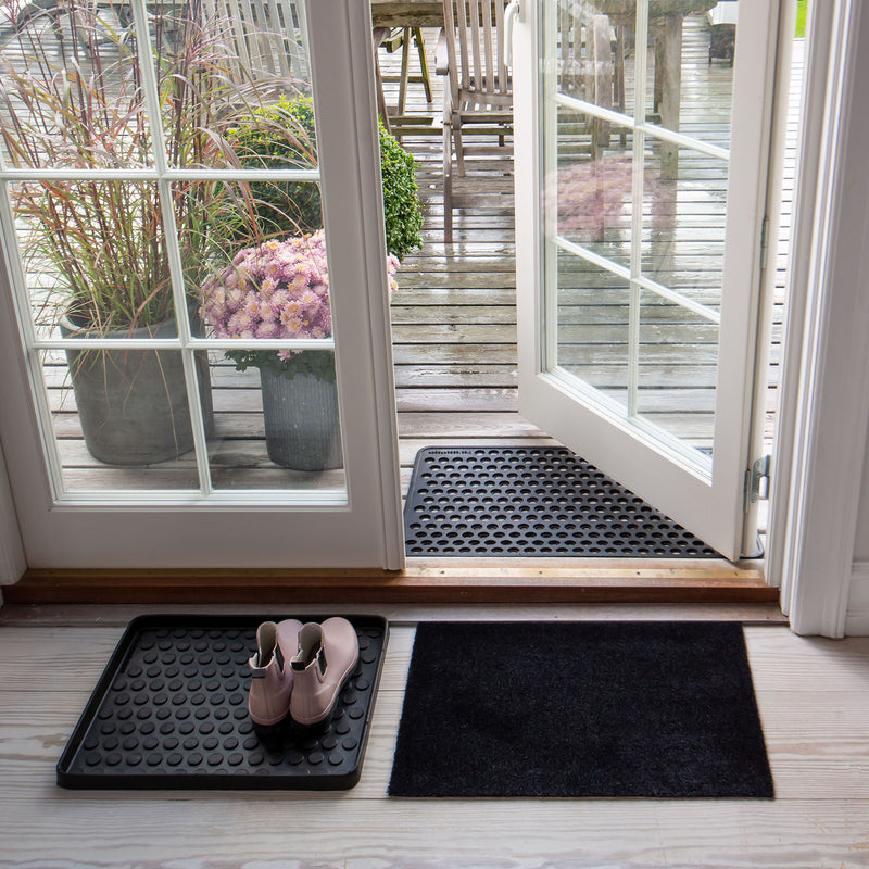 FLOOR MAT 40 x 60 cm - UNI COLOR BLACK
