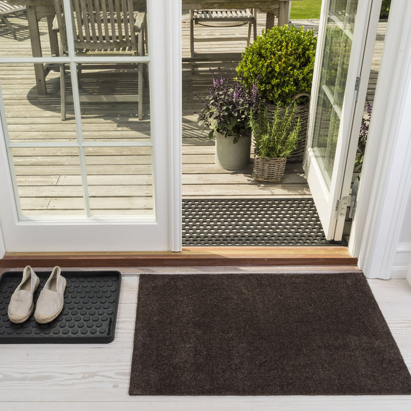 FLOOR MAT 60 x 90 cm - UNI COLOR BROWN