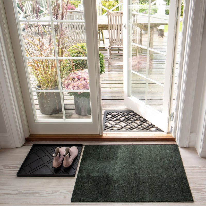 FLOOR MAT 60 x 90 cm - UNI COLOR/DARK GREEN