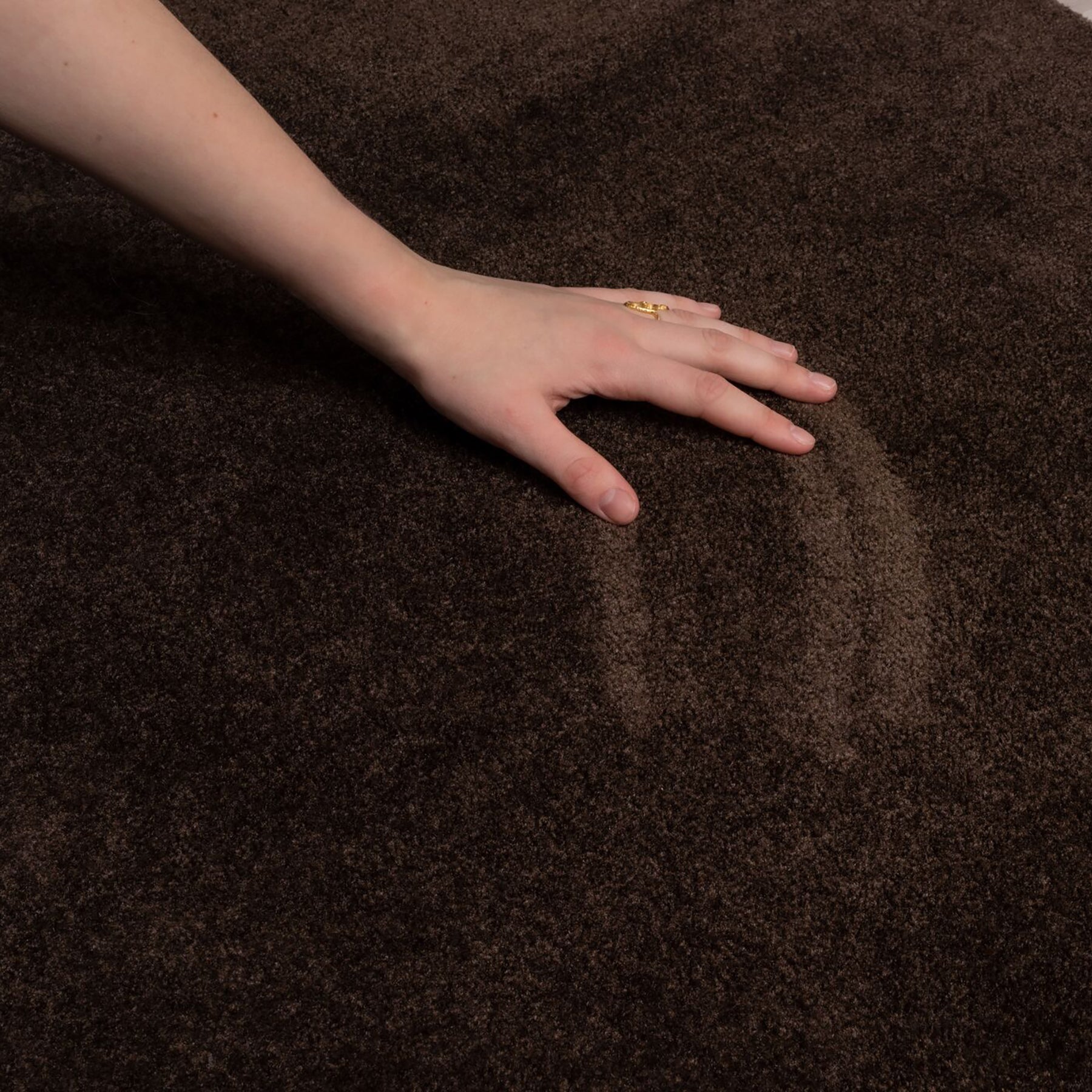 FLOOR MAT 40 x 60 cm - UNICOLOR BROWN