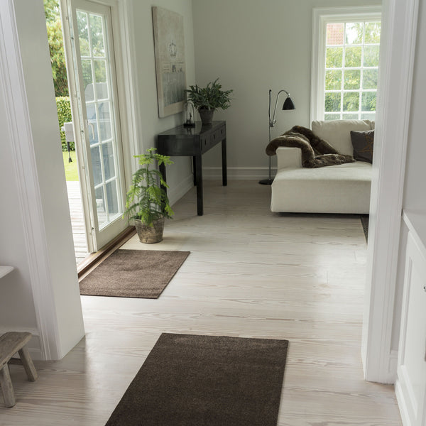 FLOOR MAT 60 x 90 cm - UNI COLOR BROWN