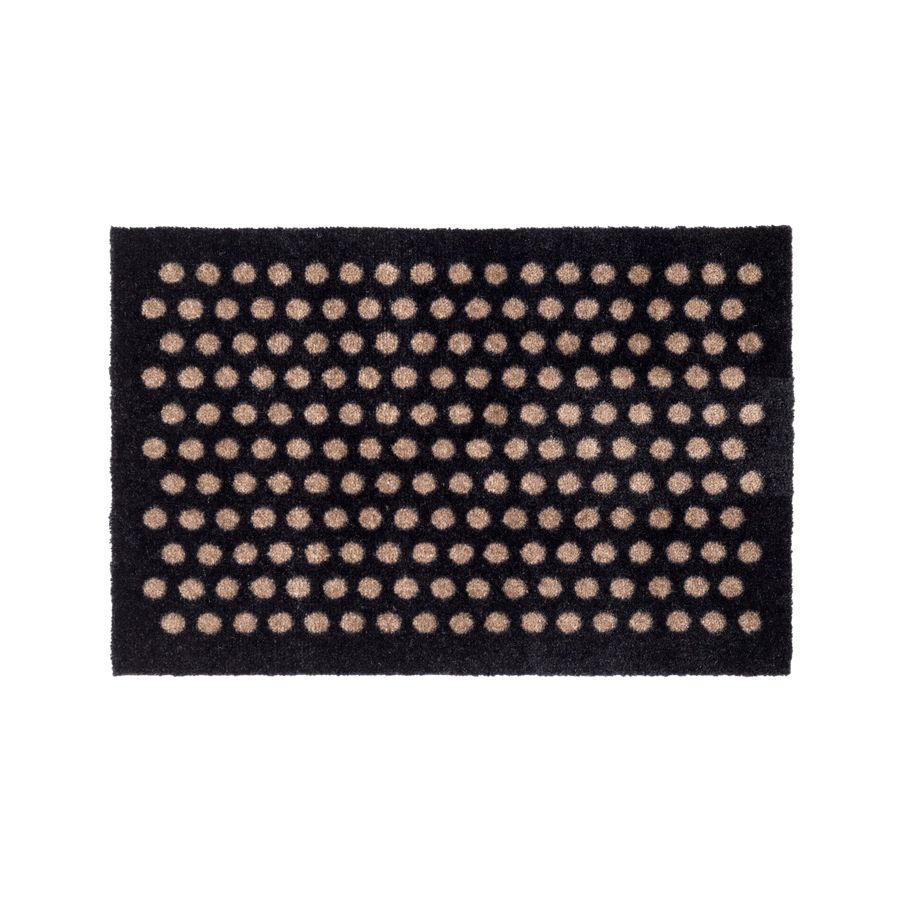 FLOOR MAT 40 x 60 cm - DOT BLACK/SAND