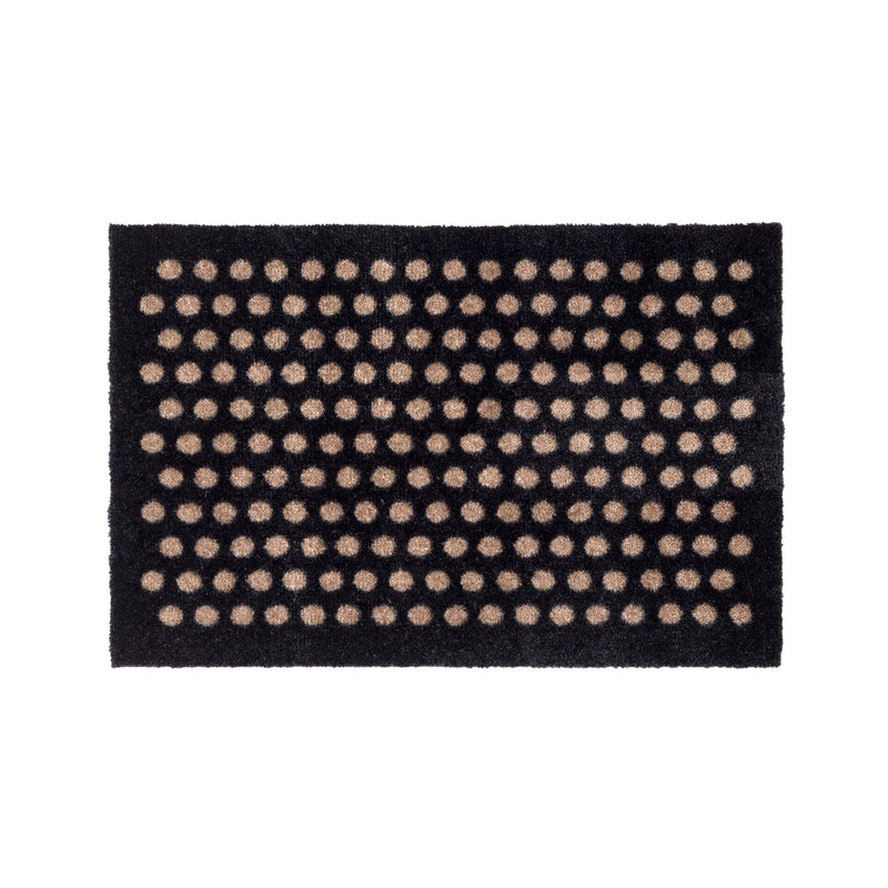 FLOOR MAT 40 x 60 cm - DOT BLACK/SAND