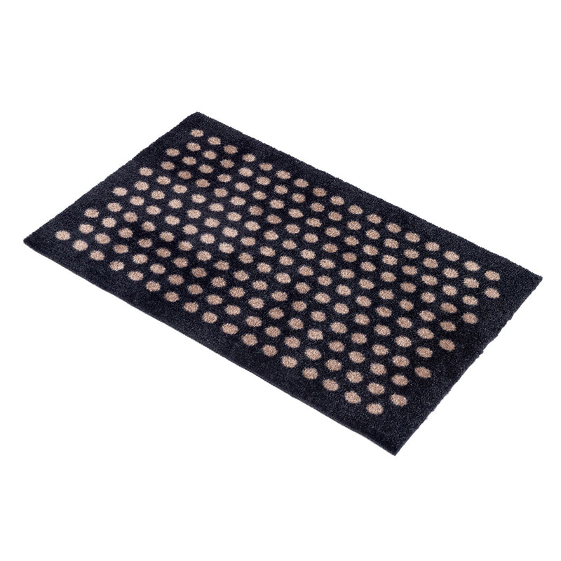 FLOOR MAT 40 x 60 cm - DOT BLACK/SAND