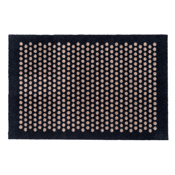 FLOOR MAT 60 x 90 CM - DOT BLACK/SAND