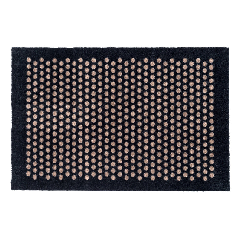 FLOOR MAT 60 x 90 CM - DOT BLACK/SAND