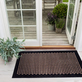 FLOOR MAT 67 x 120 CM - DOT BLACK/SAND