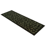 FLOOR MAT 67 x 200 CM - LEAVES/DARK GREEN