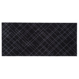 FLOOR MAT 67 x 150 CM - LINES BLACK/GREY