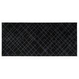 FLOOR MAT 90 x 200 CM LINES BLACK/GREY