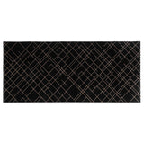FLOOR MAT 90 x 200 CM - LINES BLACK/SAND