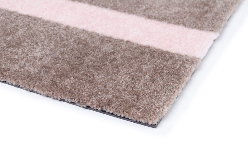 STRIPES VERTICAL - SAND/LIGHT ROSE