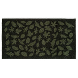 FLOOR MAT 67 x 120 CM - LEAVES/DARK GREEN