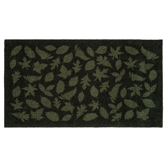 FLOOR MAT 67 x 120 CM - LEAVES/DARK GREEN