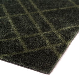 FLOOR MAT 40 x 60 cm - LINES/DARK GREEN