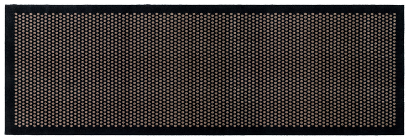 FLOOR MAT 100 x 300 CM - DOT BLACK/SAND