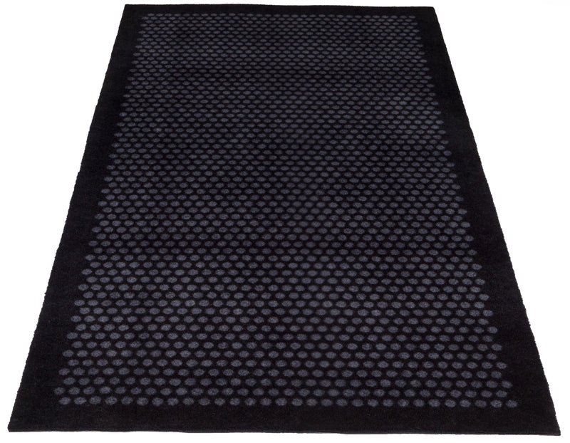 FLOOR MAT 90 x 200 CM - DOT BLACK/GREY