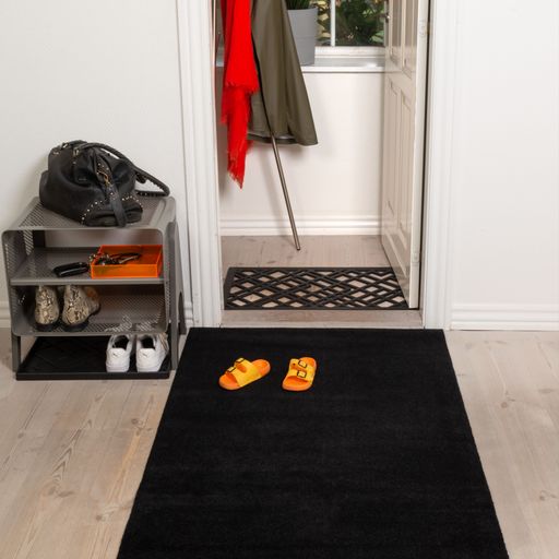 FLOOR MAT 90 x 130 cm - UNI COLOr BLACK