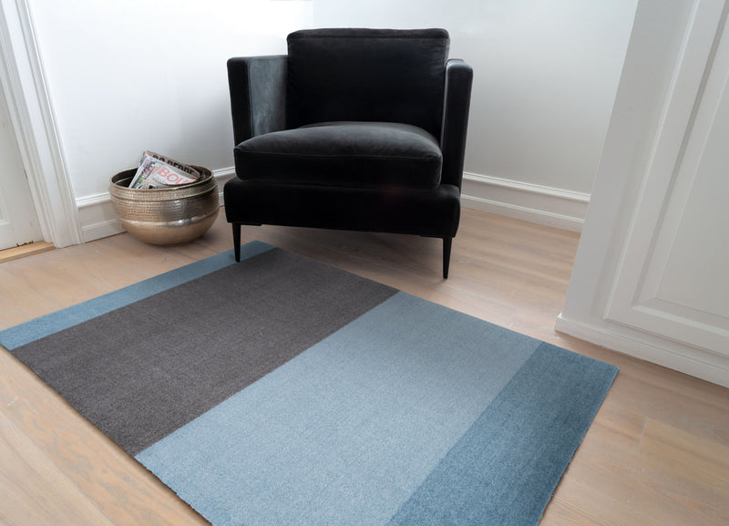 STRIPES HORIZONTAL - LIGHT/DUSTY BLUE/STEEL GREY