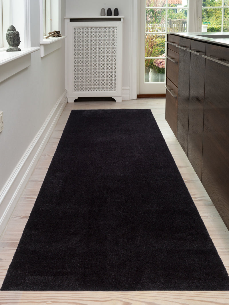 FLOOR MAT 100 x 300 CM - UNI COLOR BLACK