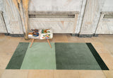 STRIPES HORIZONTAL - LIGHT/DUSTY/DARK GREEN