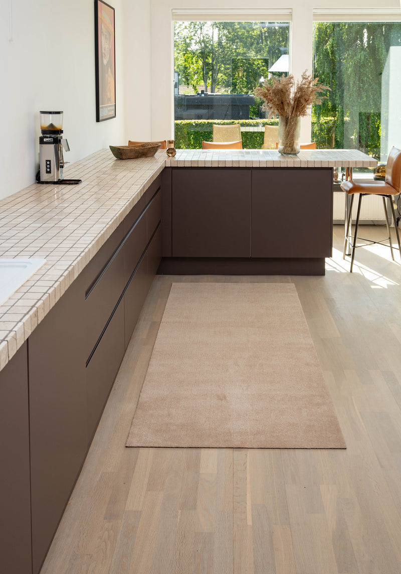 FLOOR MAT 90 x 200 cm - UNI COLOR IVORY
