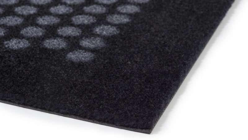 FLOOR MAT 90 x 200 CM - DOT BLACK/GREY